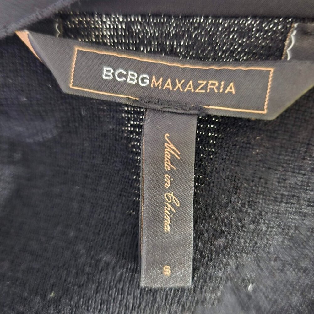 BCBG MAXAZRIA Sequin merino wool cardigan sweater belt jacket size S - Picture 7 of 14